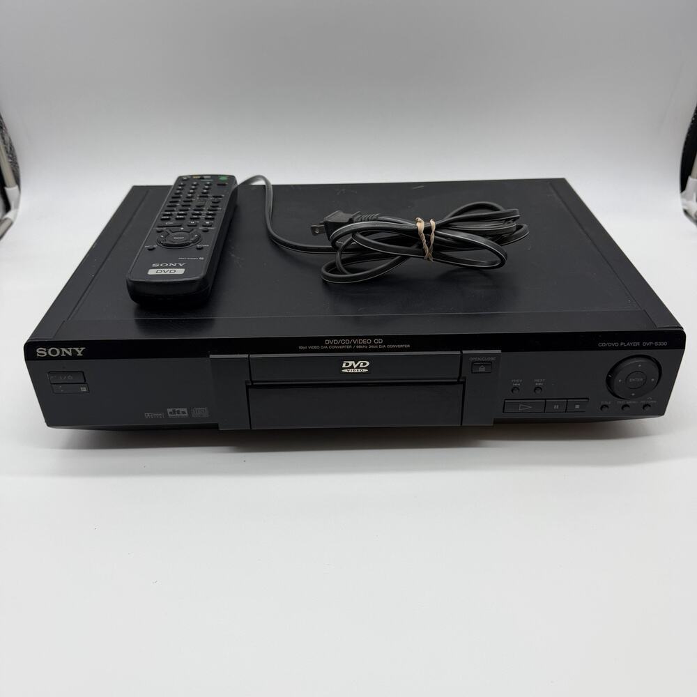 Sony DVP-S330 DVD/CD/Video Player W/ Remote Tested Working